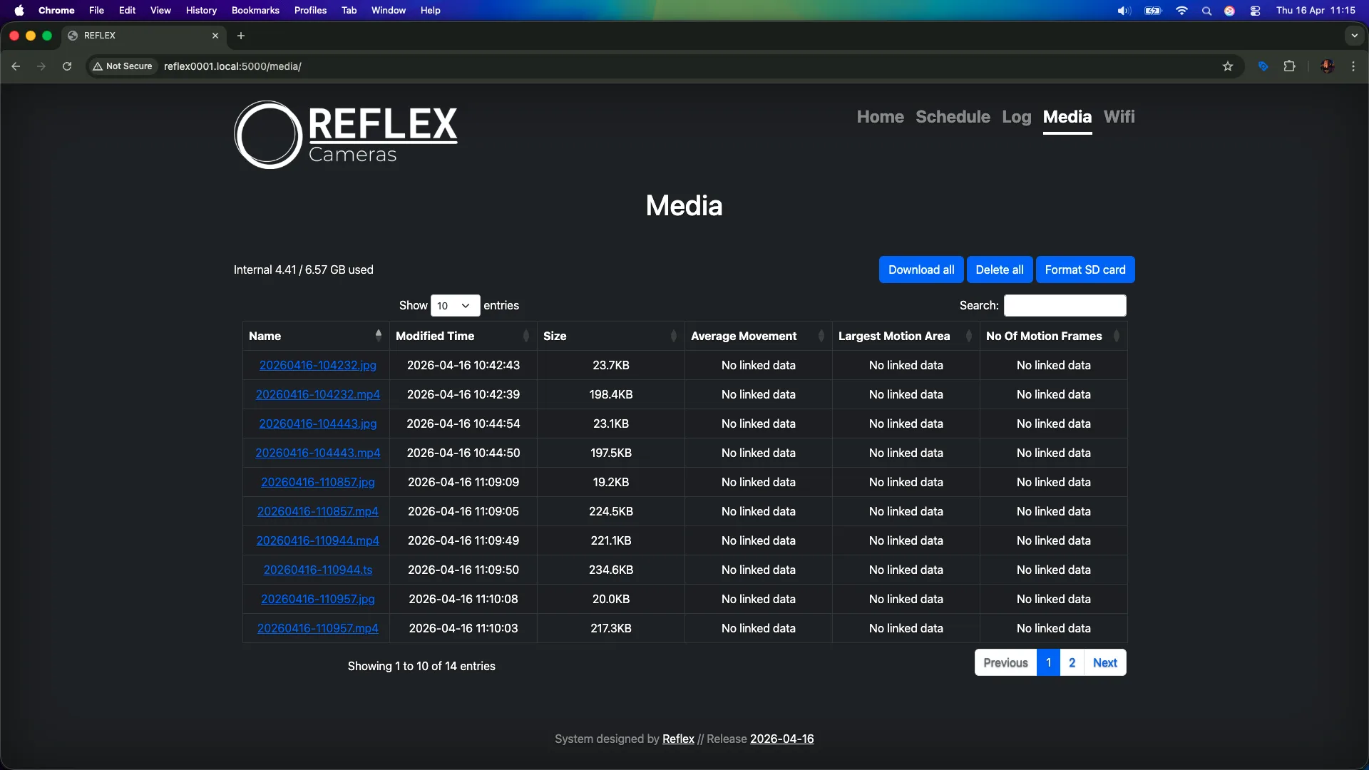 Media Page