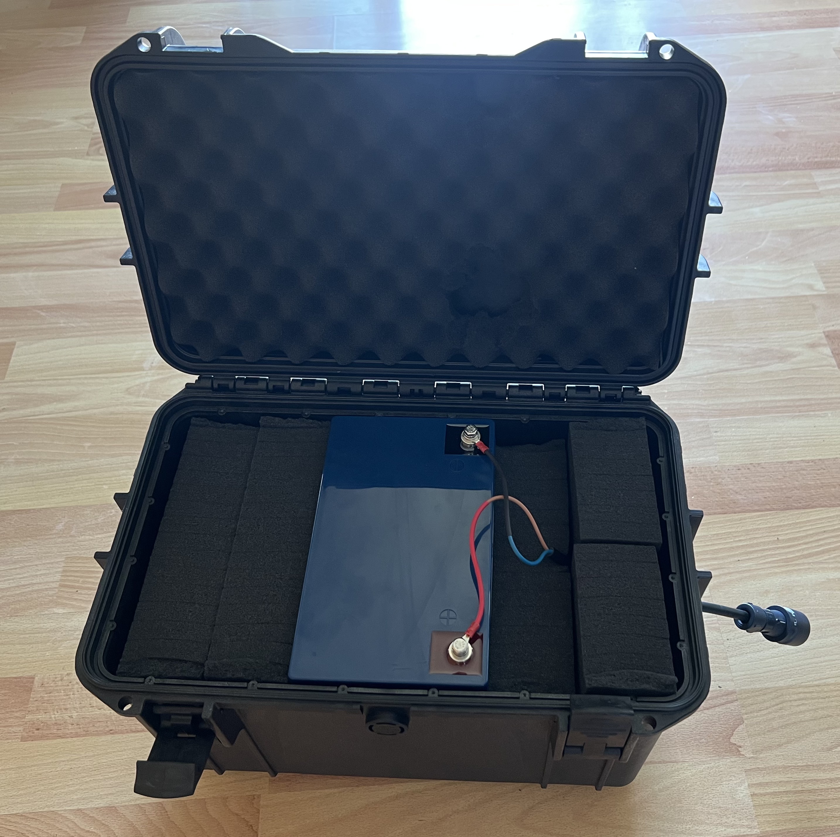 Leisure battery in a waterproof case