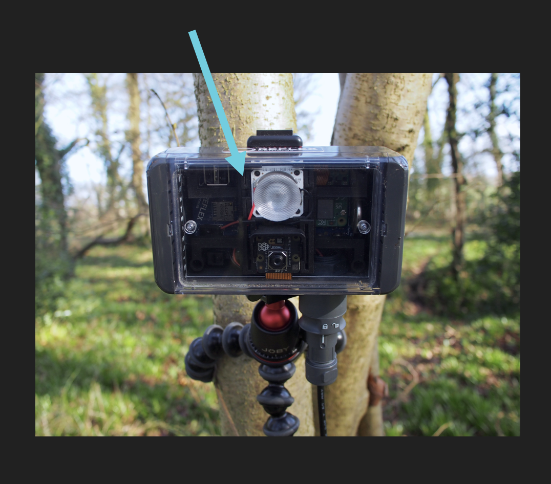 Small IR Indicator LED Location